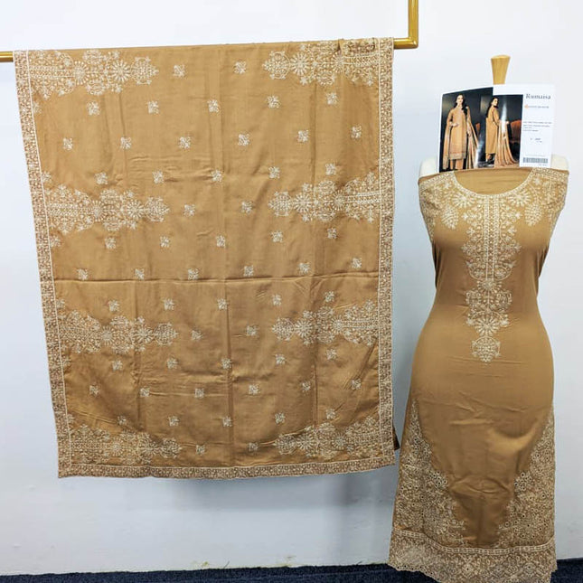 Embroidered Sweet  Doria Peach 3PC Unstitched- Sobia Waseem Vol-1937