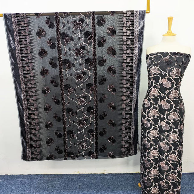 Fancy Pure Palachi with Palachi Shawl 2PC Unstitched