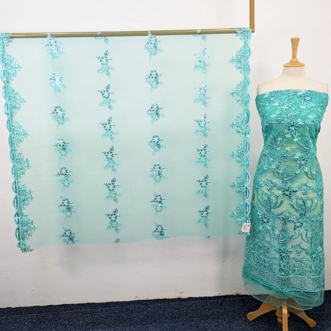 Fancy Net with Sitara Jaal Work 2PC Unstitched