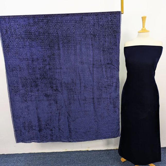 Premium Velvet with Palachi Dupatta 3PC Unstitched