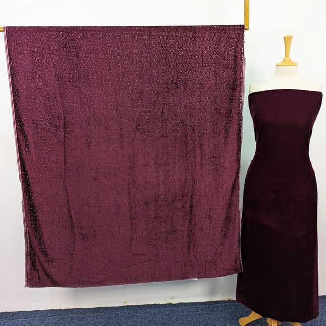 Premium Velvet with Palachi Dupatta 3PC Unstitched