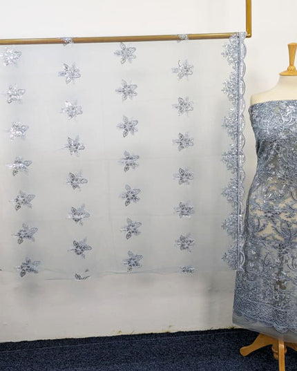 Fancy Net with Sitara Jaal Work 2PC Unstitched