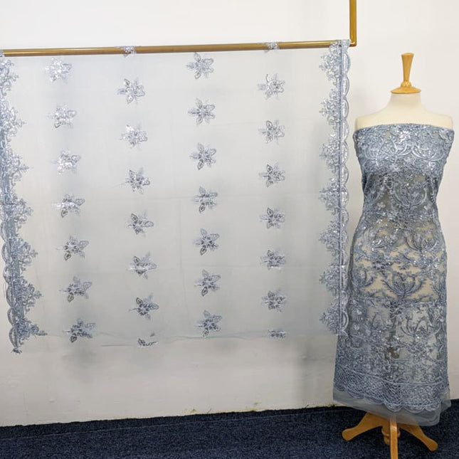 Fancy Net with Sitara Jaal Work 2PC Unstitched