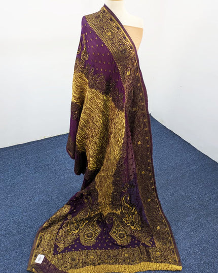 Luxury Pure Original Lama Crush Silk Shawl (Dyeable)