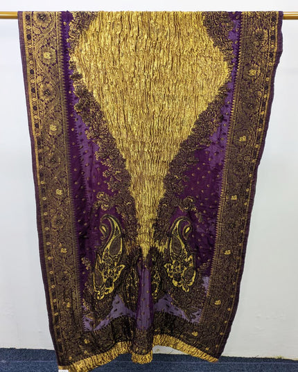 Luxury Pure Original Lama Crush Silk Shawl (Dyeable)