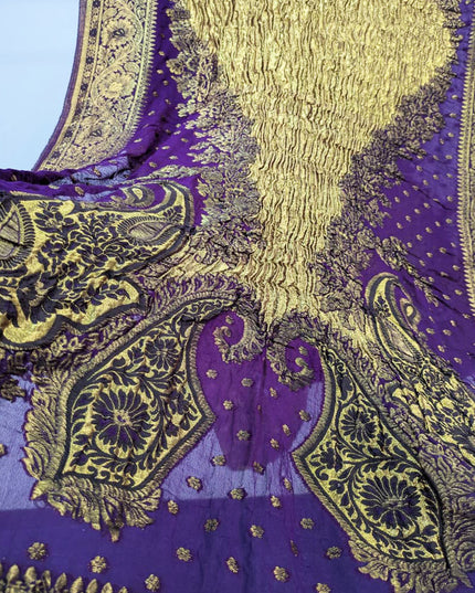 Luxury Pure Original Lama Crush Silk Shawl (Dyeable)