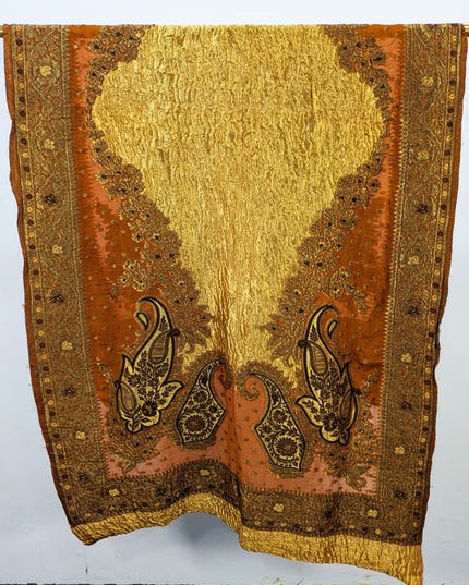 Luxury Pure Original Lama Crush Silk Shawl (Dyeable)