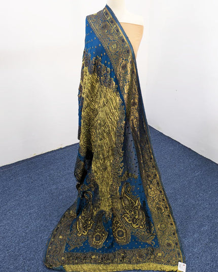 Luxury Pure Original Lama Crush Silk Shawl (Dyeable)