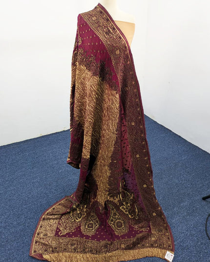 Luxury Pure Original Lama Crush Silk Shawl (Dyeable)