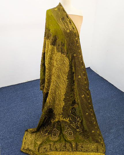 Luxury Pure Original Lama Crush Silk Shawl (Dyeable)