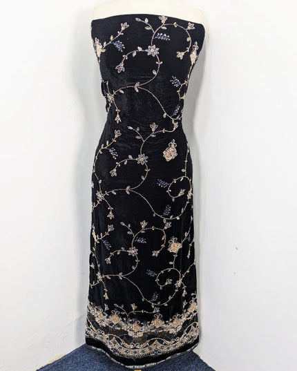 Velvet with Cut Dana Work Shirt Dupatta 2PC Unstitched