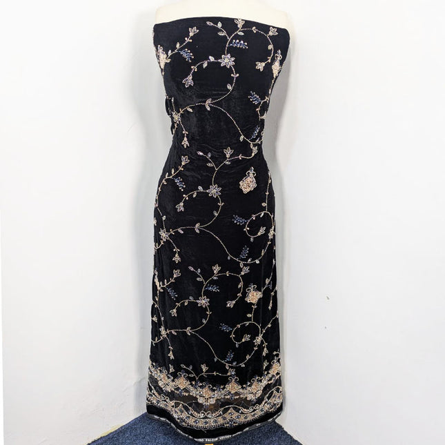 Velvet with Cut Dana Work Shirt Dupatta 2PC Unstitched