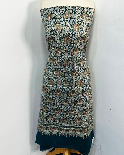 Premium Embroidered Pure Wool Pashmina 3PC Unstitched