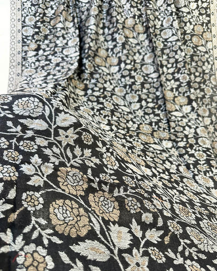 Luxury Pure Kani Wool Shawl With 4 Sided Border Dupatta