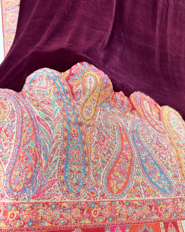 Premium Velvet With Kaani Weave Shawl