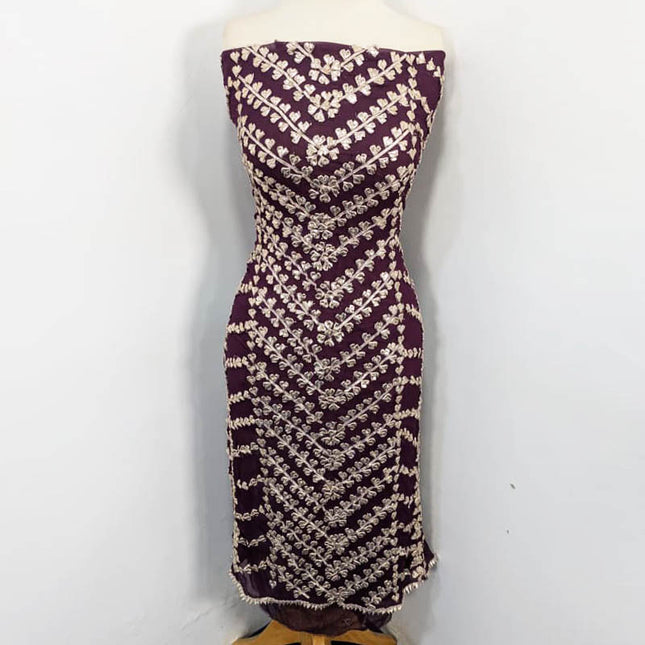 Fancy Handmade Chiffon Full Jaal Gotta Work with 4 Sided Border Dupatta 2PC Unstitched