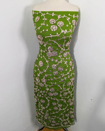 Fancy Handmade Chiffon with Full Jaal Gotta Work 2PC Unstitched