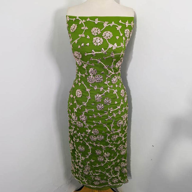 Fancy Handmade Chiffon with Full Jaal Gotta Work 2PC Unstitched