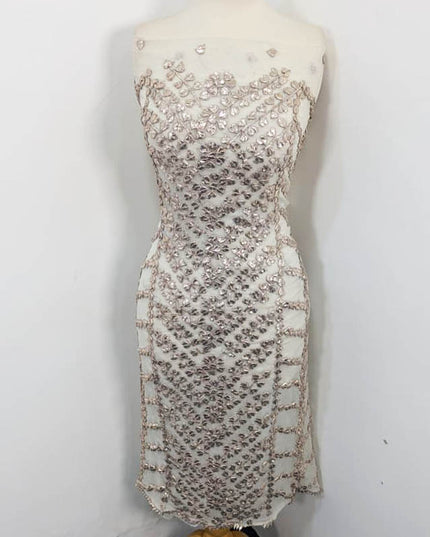 Fancy Handmade Chiffon with Full Jaal Gotta Work 2PC Unstitched