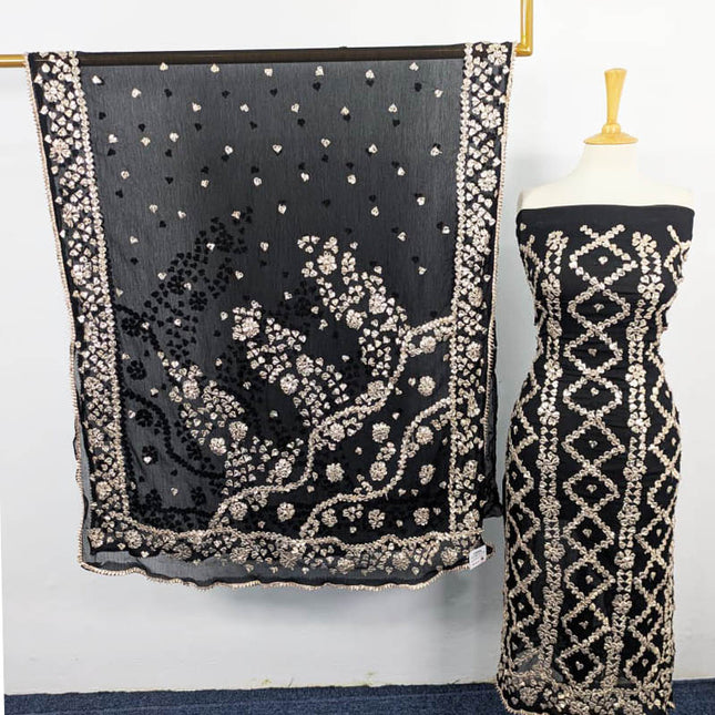 Chiffon with Full Jaal Gotta Work Shirt Dupatta 2PC Unstitched