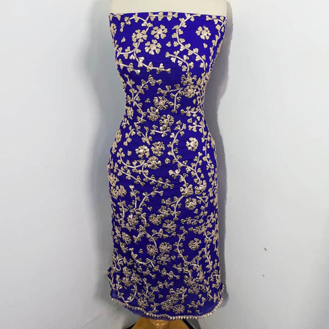 Fancy Chiffon Full Jaal Gotta Work with 4 Sided Border Dupatta 2PC Unstitched