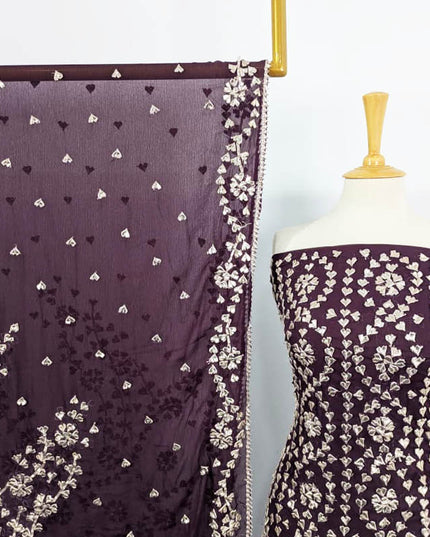 Fancy Chiffon with Full Jaal Gotta Work 2PC Unstitched