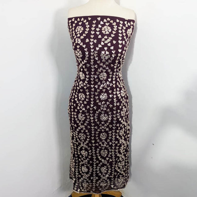 Fancy Chiffon with Full Jaal Gotta Work 2PC Unstitched