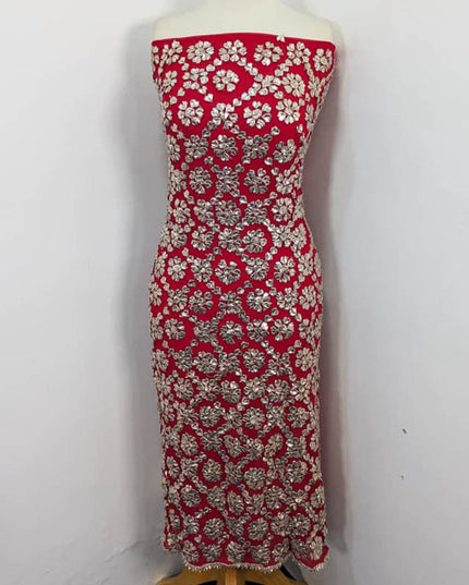 Handmade Chiffon Full Jaal Gotta Work with 4 Sided Border Dupatta 2PC Unstitched