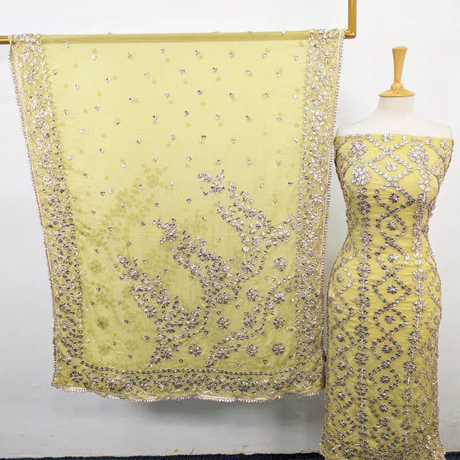 Chiffon with Full Jaal Gotta Work Shirt Dupatta 2PC Unstitched