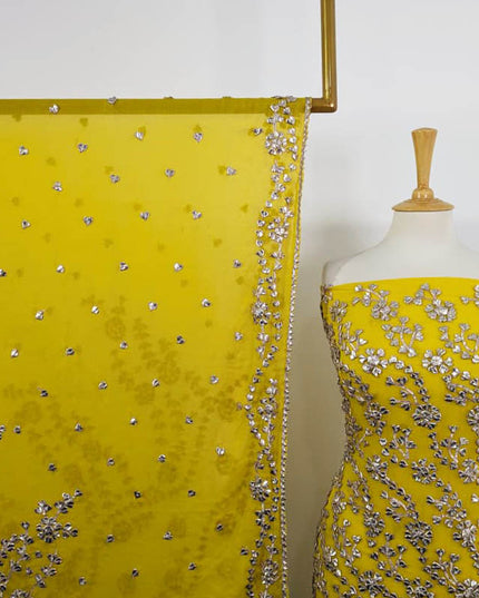 Chiffon with Full Jaal Gotta Work 2PC Unstitched