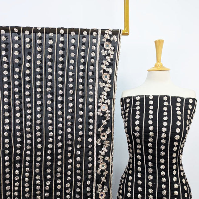 Fancy Handmade Chiffon with Full Jaal Akhrot Gotta Work 2PC Unstitched