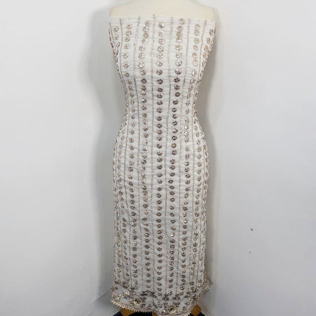 Handmade Chiffon with Full Jaal Akhrot Gotta Work 2PC Unstitched