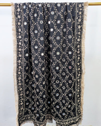 Premium Silk Dupatta with Gotta & Mirror Full Jaal Work