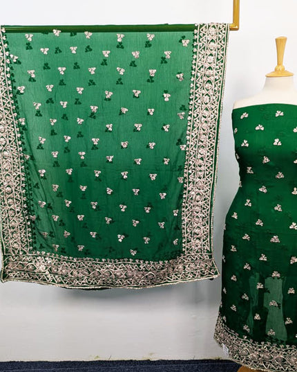 Chiffon Gotta Work with 4 Sided Border Dupatta 2PC Unstitched