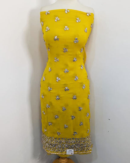 Chiffon Gotta Work with 4 Sided Border Dupatta 2PC Unstitched