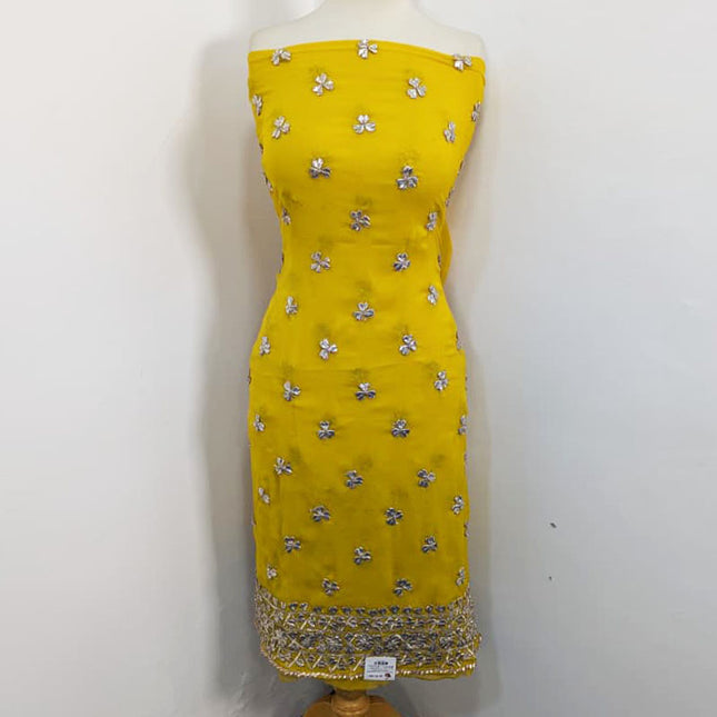 Chiffon Gotta Work with 4 Sided Border Dupatta 2PC Unstitched