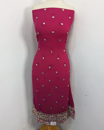 Handmade Gotta Work Chiffon with 4 Sided Border Dupatta 2PC Unstitched