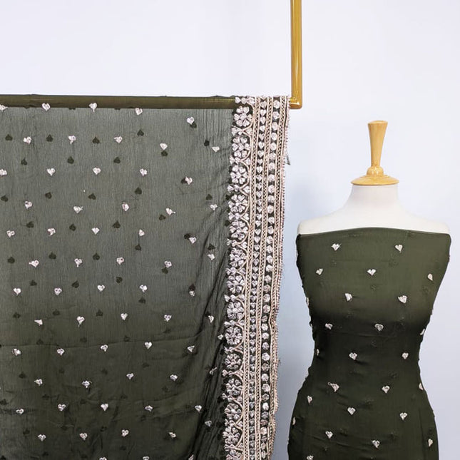 Chiffon Gotta Work with 4 Sided Border Dupatta 2PC Unstitched