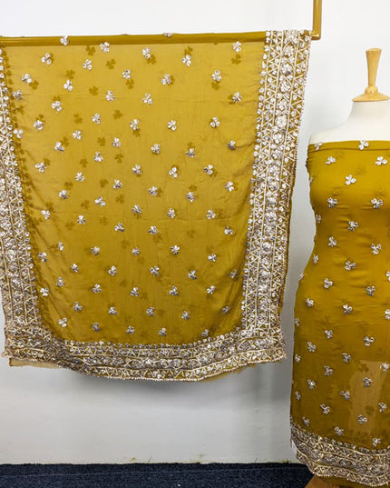 Chiffon Gotta Work with 4 Sided Border Dupatta 2PC Unstitched