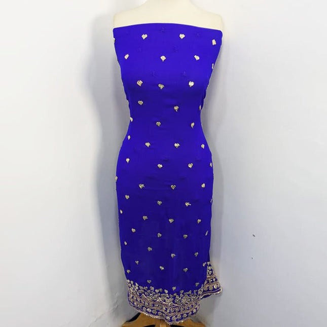 Fancy Chiffon With Gotta Work 4 Sided Border Dupatta 2PC Unstitched