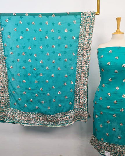 Chiffon Gotta Work with 4 Sided Border Dupatta 2PC Unstitched