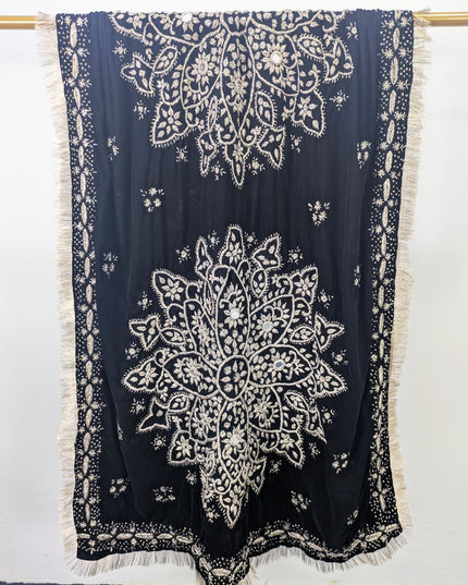 Handmade Premium Velvet with Gotta Work Shawl