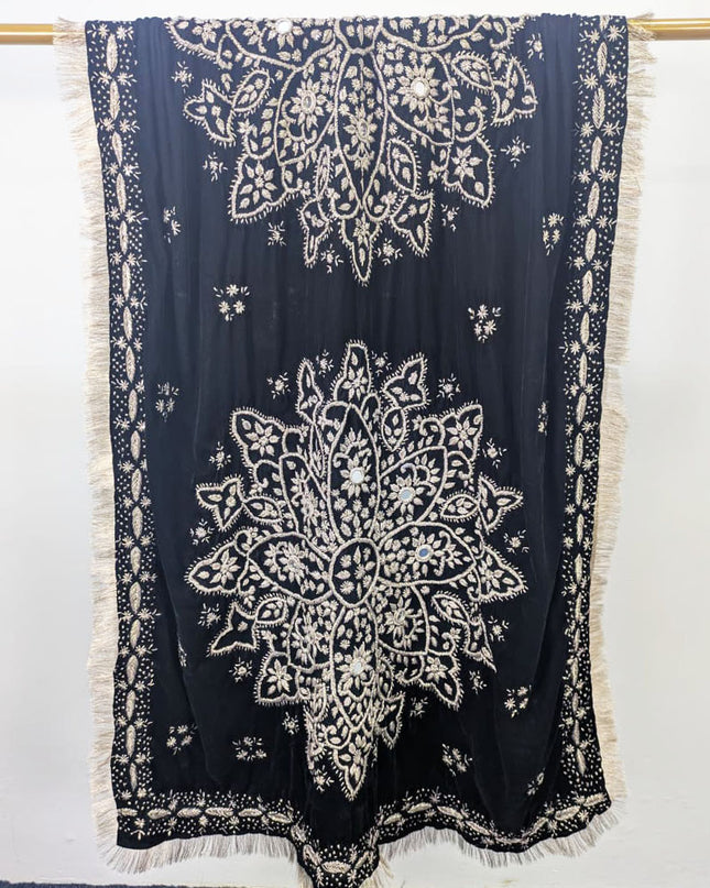 Handmade Premium Velvet with Gotta Work Shawl