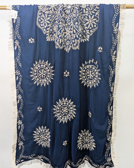 Luxury Handmade Velvet Shawl with Gotta Work  (Ready To Wear)