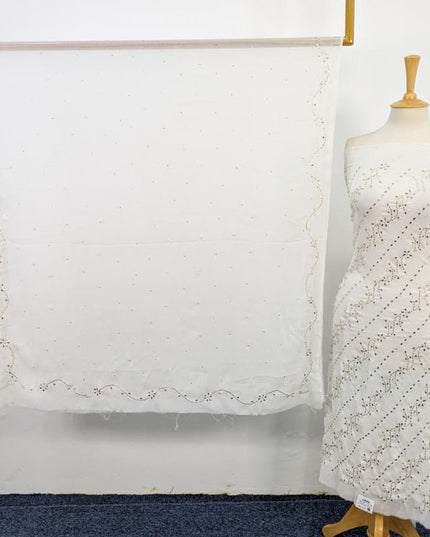 Handmade Mukesh Work Chiffon 2PC Unstitched