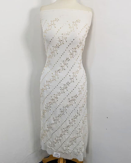 Handmade Mukesh Work Chiffon 2PC Unstitched