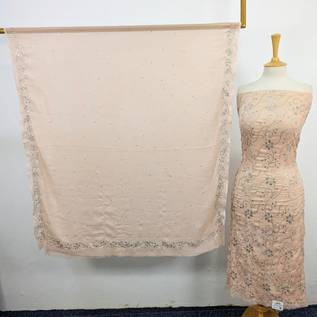 Fancy Handmade Chiffon with Mukesh Work 2PC Unstitched