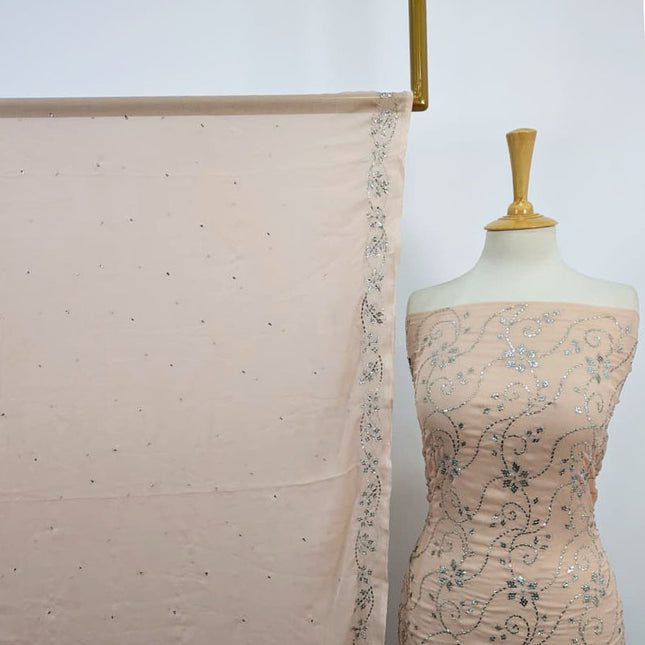 Fancy Handmade Chiffon with Mukesh Work 2PC Unstitched