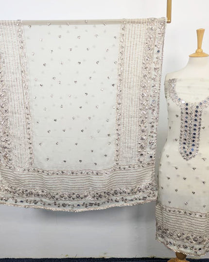 Fancy Handmade Gotta & Mirror Work Chiffon 2PC Unstitched