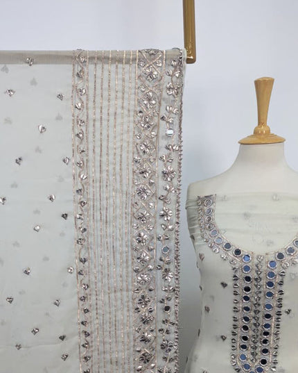 Fancy Handmade Gotta & Mirror Work Chiffon 2PC Unstitched